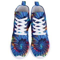 Top Peacock Feathers Women s Lightweight High Top Sneakers
