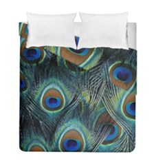 Feathers Art Peacock Sheets Patterns Duvet Cover Double Side (full/ Double Size) by Ket1n9