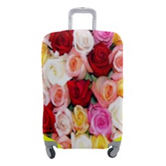 Rose Color Beautiful Flowers Luggage Cover (small) by Ket1n9