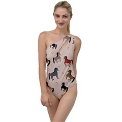 Horses For Courses Pattern To One Side Swimsuit