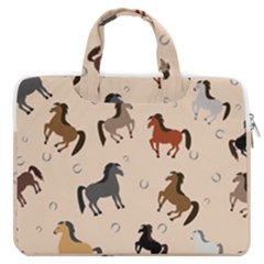 Horses For Courses Pattern Macbook Pro 13  Double Pocket Laptop Bag by Ket1n9