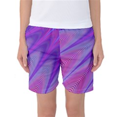 Purple Star Sun Sunshine Fractal Women s Basketball Shorts by Ket1n9