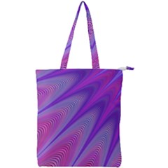 Purple Star Sun Sunshine Fractal Double Zip Up Tote Bag by Ket1n9