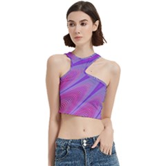 Purple Star Sun Sunshine Fractal Cut Out Top by Ket1n9