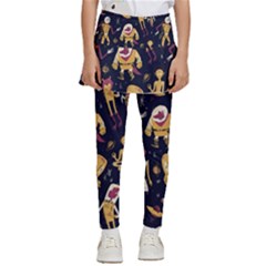 Alien Surface Pattern Kids  Skirted Pants by Ket1n9