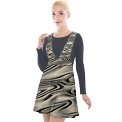 Alien Planet Surface Plunge Pinafore Velour Dress by Ket1n9