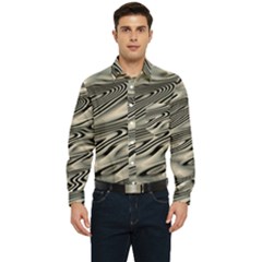 Alien Planet Surface Men s Long Sleeve Pocket Shirt  by Ket1n9