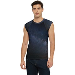 Cosmos Dark Hd Wallpaper Milky Way Men s Raglan Cap Sleeve T-shirt