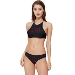 Abstract Pattern Honeycomb Banded Triangle Bikini Set by Ket1n9