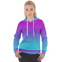 Background Pink Blue Gradient Women s Overhead Hoodie