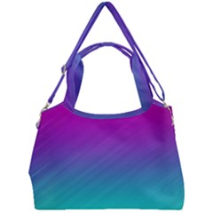 Background Pink Blue Gradient Double Compartment Shoulder Bag