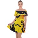 Halloween Night Terrors Off Shoulder Velour Dress View1