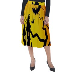 Halloween Night Terrors Classic Velour Midi Skirt  by Ket1n9