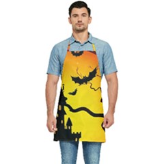 Halloween Night Terrors Kitchen Apron by Ket1n9