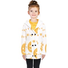 Pumpkin Halloween Deco Garland Kids  Double Breasted Button Coat by Ket1n9