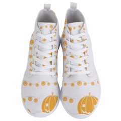 Pumpkin Halloween Deco Garland Men s Lightweight High Top Sneakers