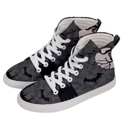 Halloween Background Halloween Scene Men s Hi-top Skate Sneakers by Ket1n9