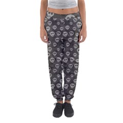 Skull Halloween Background Texture Women s Jogger Sweatpants by Ket1n9