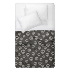 Skull Halloween Background Texture Duvet Cover (single Size) by Ket1n9