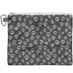 Skull Halloween Background Texture Canvas Cosmetic Bag (xxxl) by Ket1n9