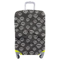 Skull Halloween Background Texture Luggage Cover (medium) by Ket1n9