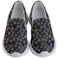 Skull Halloween Background Texture Kids Lightweight Slip Ons