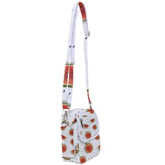 Seamless Background Pattern-with-watermelon Slices Shoulder Strap Belt Bag by Ket1n9