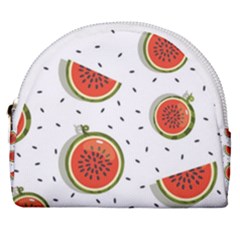 Seamless Background Pattern-with-watermelon Slices Horseshoe Style Canvas Pouch