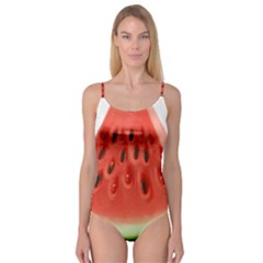 Seamless Background With Watermelon Slices Camisole Leotard 