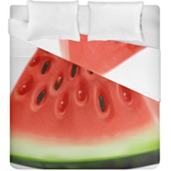 Seamless Background With Watermelon Slices Duvet Cover Double Side (King Size)