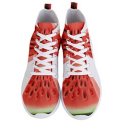 Seamless Background With Watermelon Slices Men s Lightweight High Top Sneakers