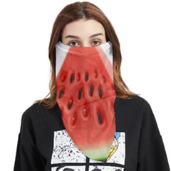 Seamless Background With Watermelon Slices Face Covering Bandana (Triangle)