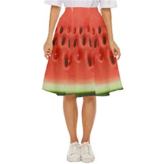 Seamless Background With Watermelon Slices Classic Short Skirt