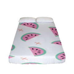 Fresh Watermelon Slices Texture Fitted Sheet (Full/ Double Size)