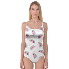 Seamless Background With Watermelon Slices Camisole Leotard 