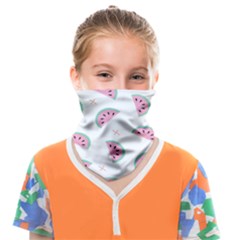 Fresh Watermelon Slices Texture Face Covering Bandana (Kids)