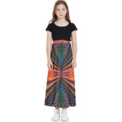 Fresh Watermelon Slices Texture Kids  Flared Maxi Skirt by Ket1n9