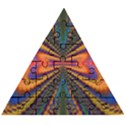 Fresh Watermelon Slices Texture Wooden Puzzle Triangle View1