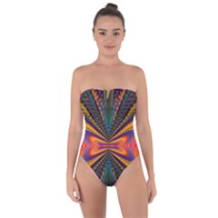 Casanova Abstract Art-colors Cool Druffix Flower Freaky Trippy Tie Back One Piece Swimsuit by Ket1n9