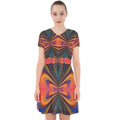 Casanova Abstract Art-colors Cool Druffix Flower Freaky Trippy Adorable In Chiffon Dress