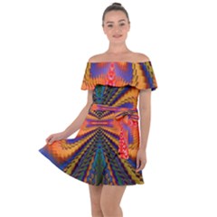 Casanova Abstract Art-colors Cool Druffix Flower Freaky Trippy Off Shoulder Velour Dress by Ket1n9