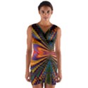 Casanova Abstract Art-colors Cool Druffix Flower Freaky Trippy Wrap Front Bodycon Dress View1