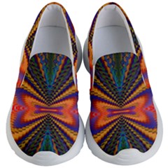 Casanova Abstract Art-colors Cool Druffix Flower Freaky Trippy Kids Lightweight Slip Ons by Ket1n9