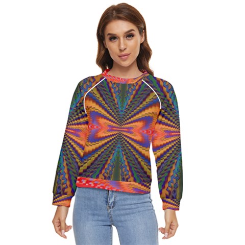 Casanova Abstract Art-colors Cool Druffix Flower Freaky Trippy Women s Long Sleeve Raglan T-shirt by Ket1n9