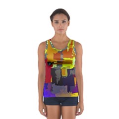 Abstract Vibrant Colour Sport Tank Top  by Ket1n9