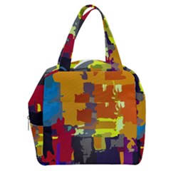 Abstract Vibrant Colour Boxy Hand Bag