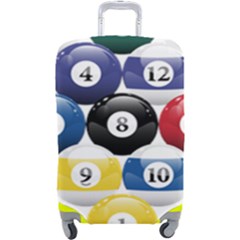 Racked Billiard Pool Balls Luggage Cover (large) by Ket1n9