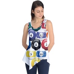 Abstract Vibrant Colour Botany Sleeveless Tunic