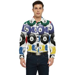 Abstract Vibrant Colour Botany Men s Long Sleeve  Shirt