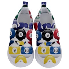 Abstract Vibrant Colour Botany Kids  Velcro No Lace Shoes